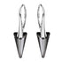 Sudraba auskari "Smaile II (Silver Night)" ar Swarovski™ kristāliem